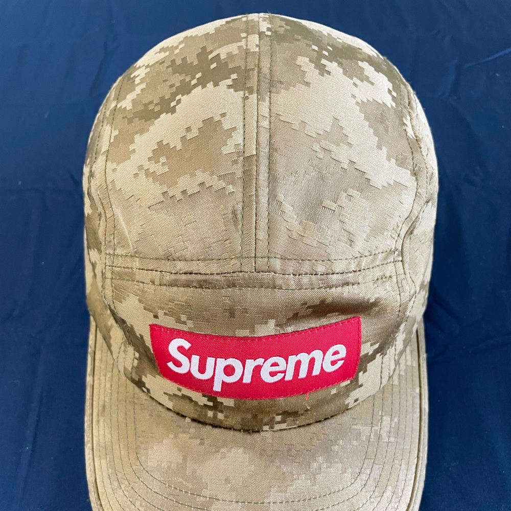Supreme Satin Green Digital Cammo Hat